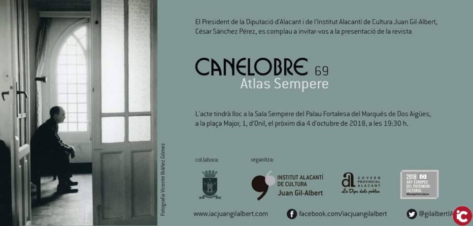 Presentación revista Canelobre. Atles Semepre dedicada a Eusebio Sempere