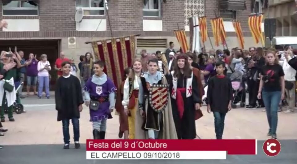 Actividades con motivo del 9 de octubre: Representación histórica de la conquesta de Valencia por los niños