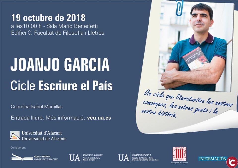 L'escriptor Joanjo García protagonitza una nova sessió d'Escriure el País