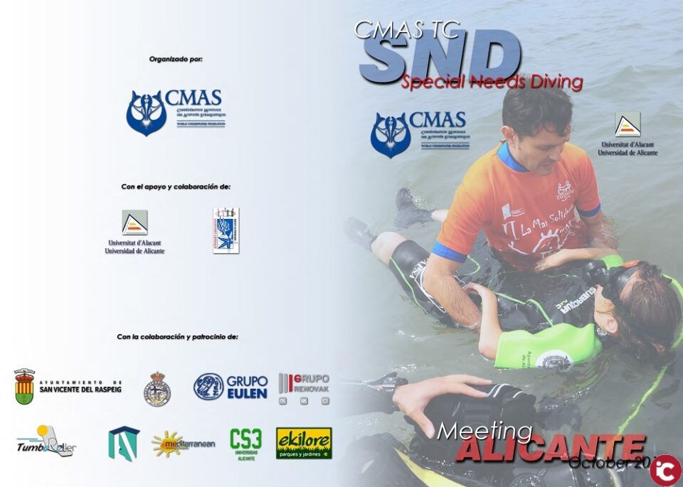 La UA acoge la primera reunión internacional de buceo para personas con diversidad funcional