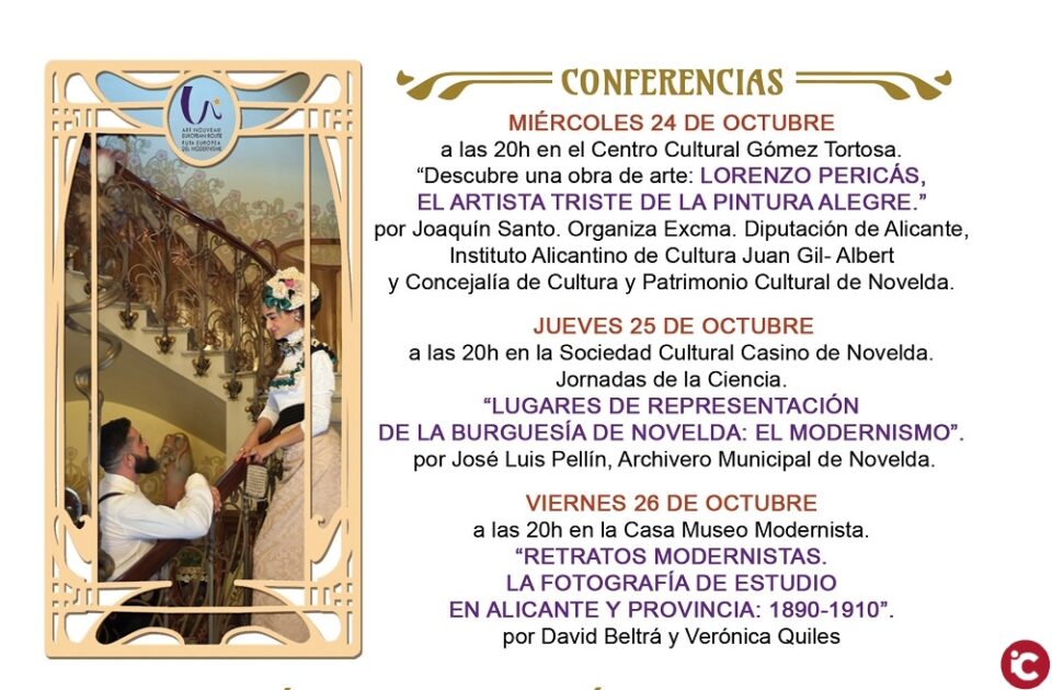 Novelda Modernista programa un ciclo de conferencias sobre la época