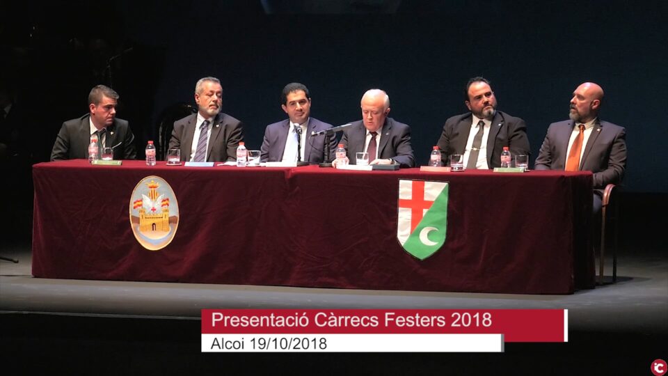 Presentació del càrrecs festers al Mig Any d'Alcoi