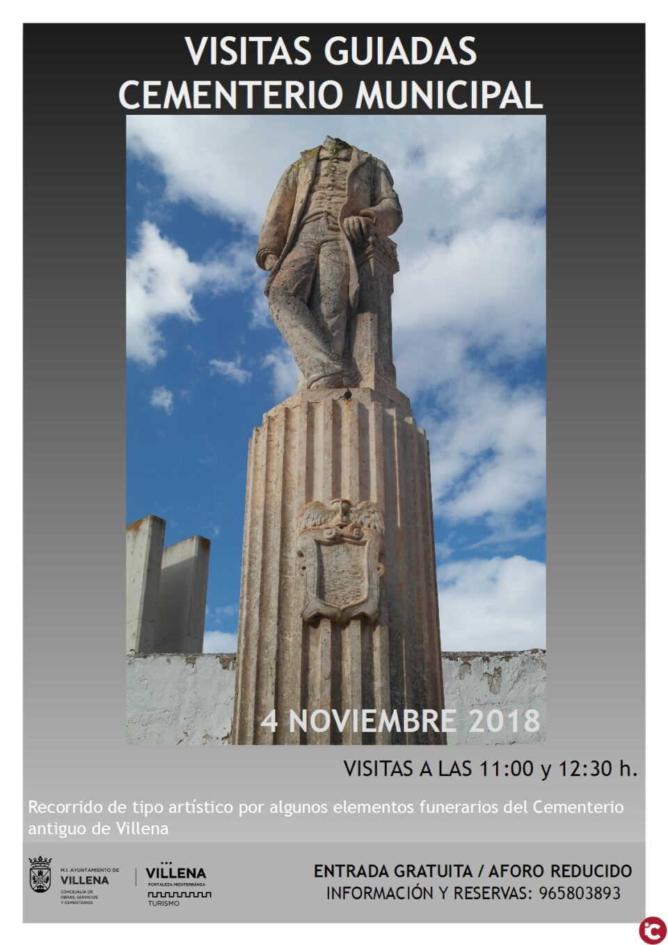 Visitas guiadas para conocer el patrimonio histórico del cementerio
