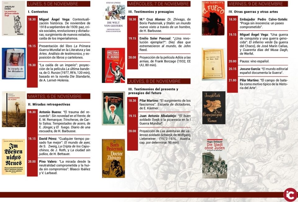 La Seu ciutat d'Alacant dedica un cicle al final la Gran Guerra arran del seu centenari