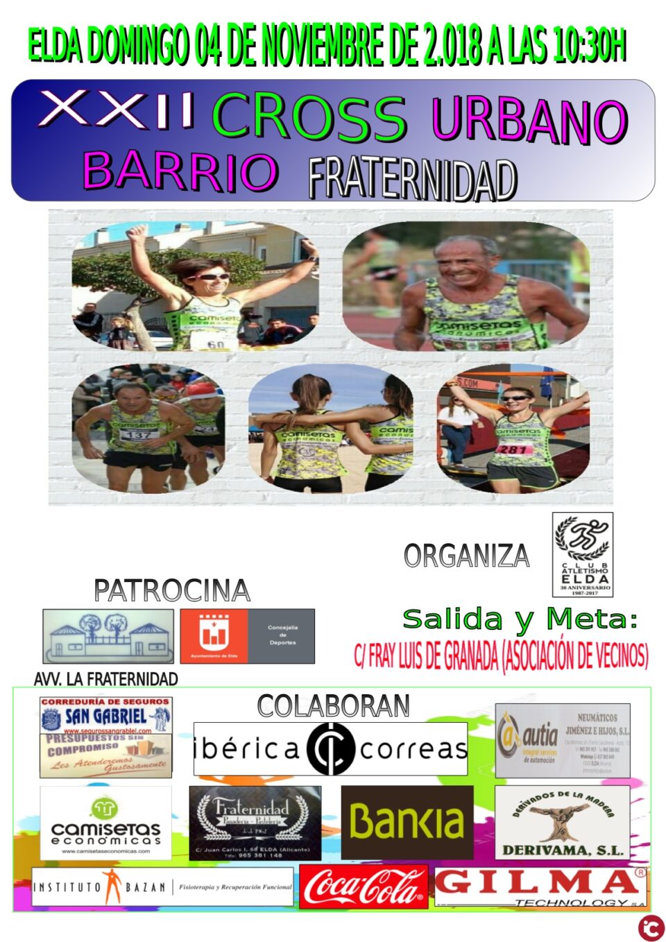 Este domingo se disputa el Cross Urbano Fraternidad