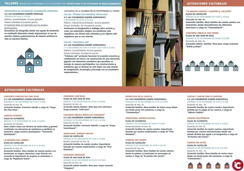 El Ayuntamiento impulsa el nuevo programa de actividades culturales Panorama Las Cigarreras en el marco de la EDUSI Alicante