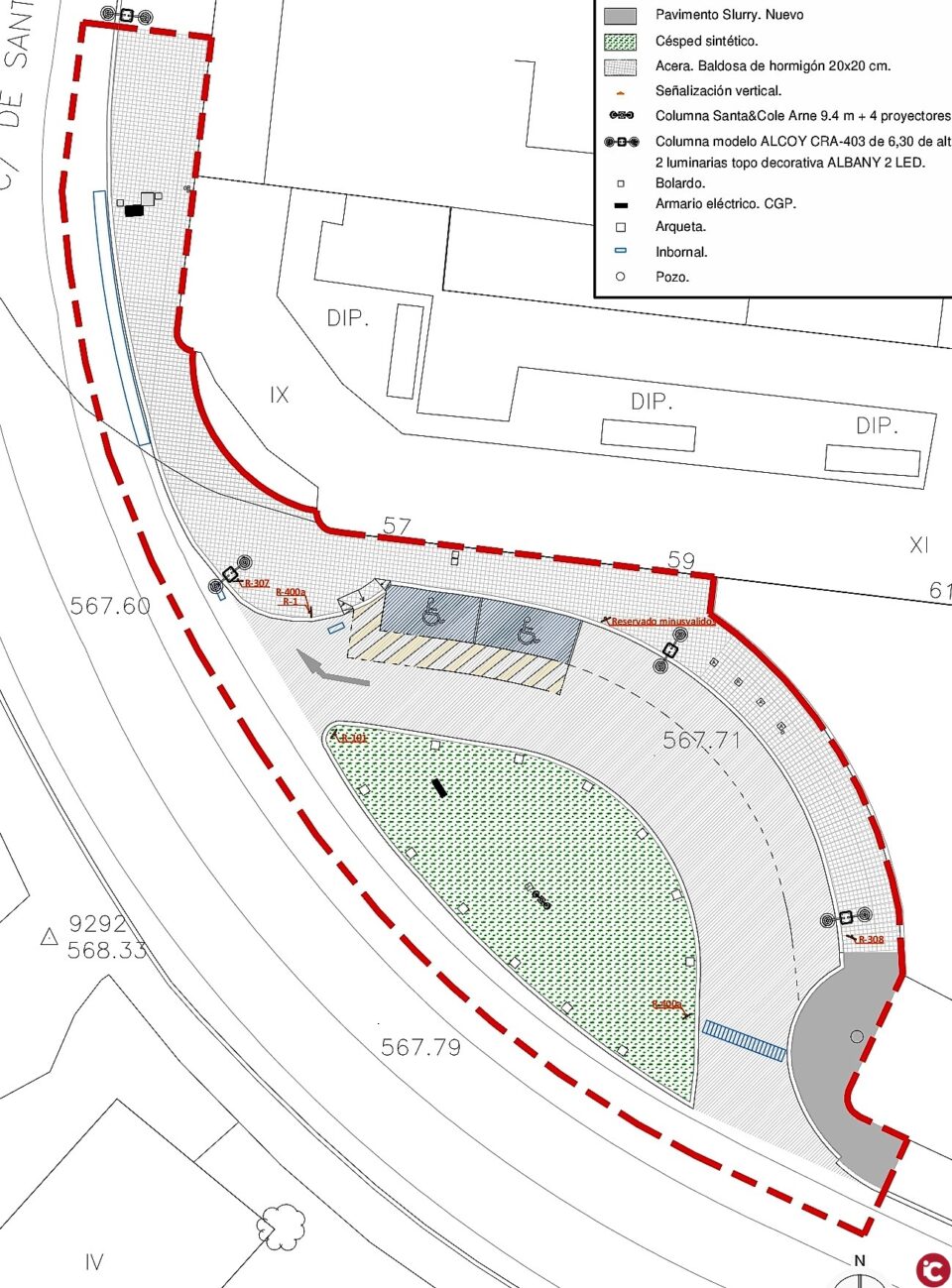 Es millora l´accessibilitat per als vianants des de Santa Rosa al Fernando Roig