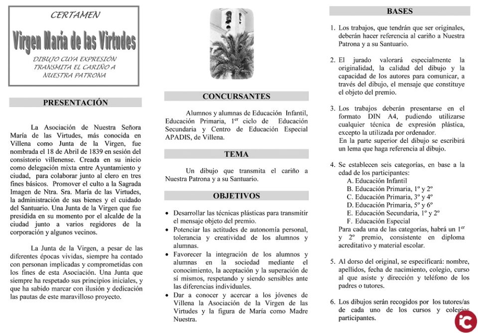 Entrega de premios del VI Certamen de dibujo y pintura "Virgen de las Virtudes" 2018