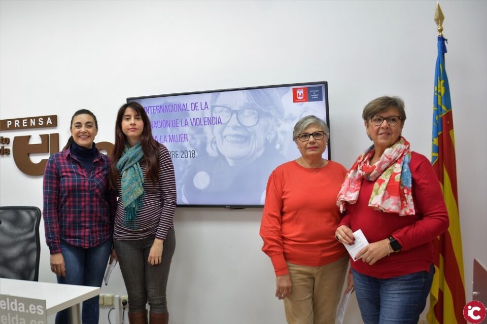 El Ayuntamiento de Elda presenta las actividades para el día Internacional de la Eliminación de la Violencia contra la Mujer