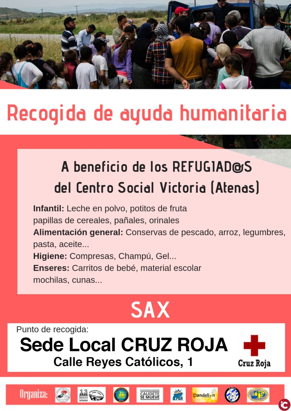 Recogida de ayuda humanitaria