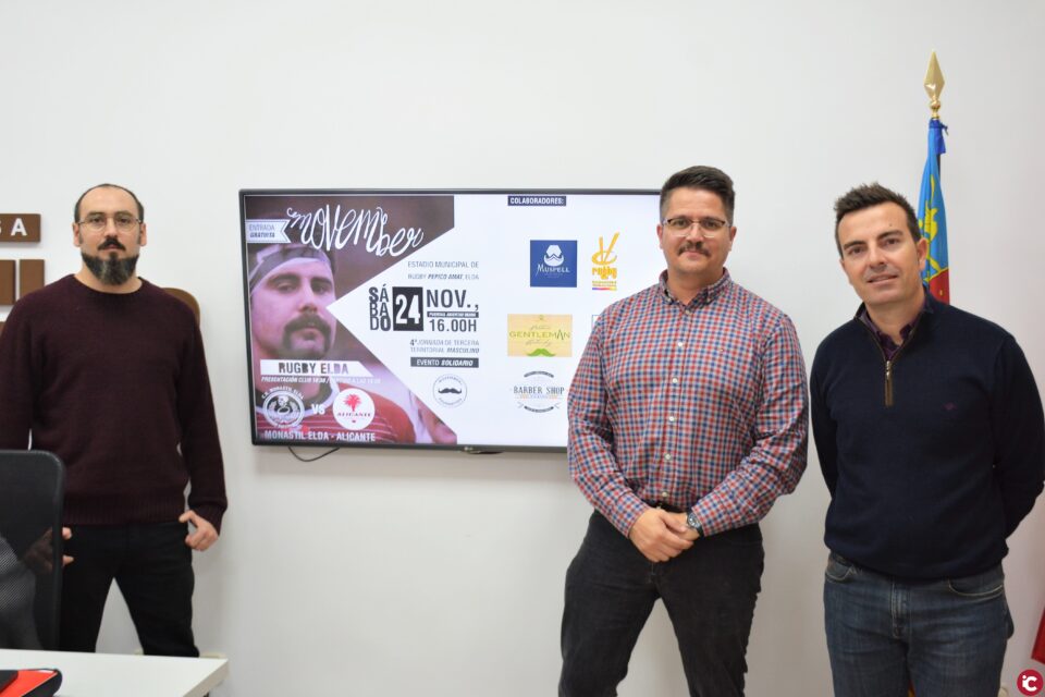 El Monastil Rugby Elda presenta a sus equipos el sábado a través de un evento solidario a beneficio de la Fundación Movember