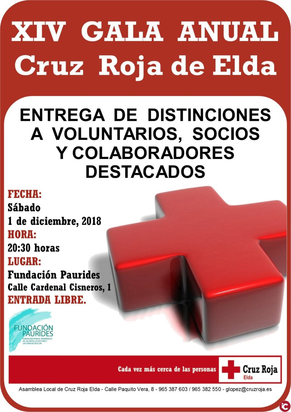 XIV GALA ANUAL de Cruz Roja de Elda