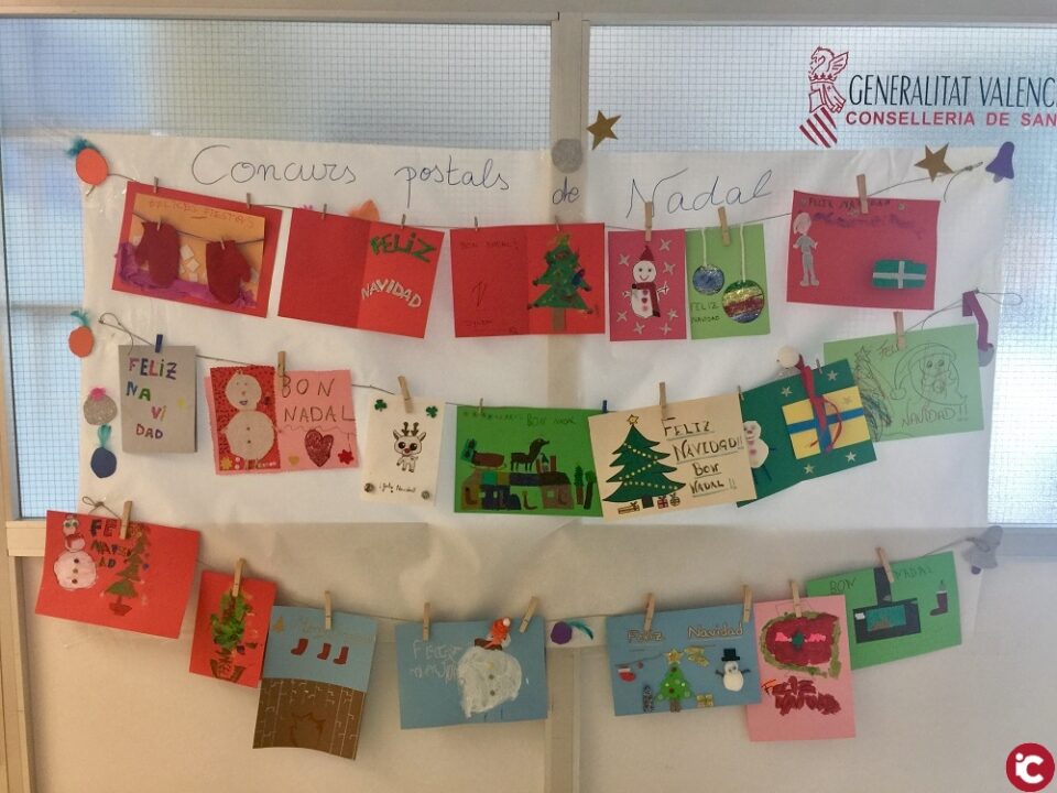Concurso de dibujo navideño Departamento de Salud de Elda