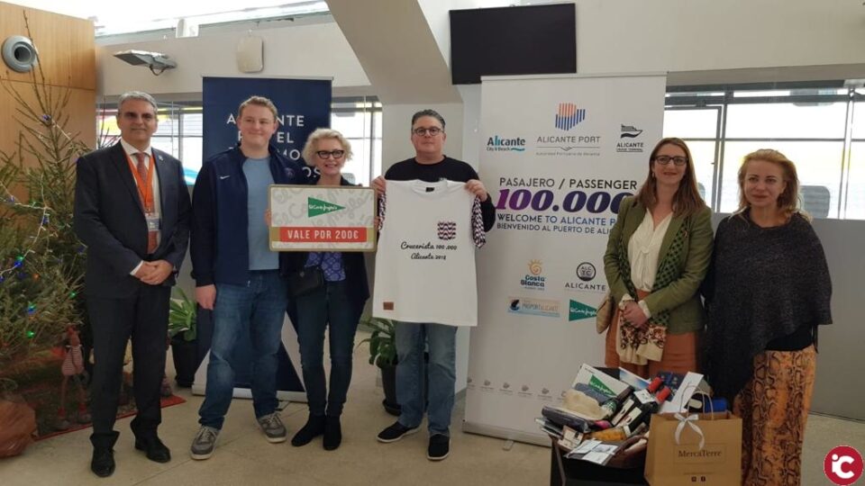 Alicante recibe al crucerista cien mil del 2018