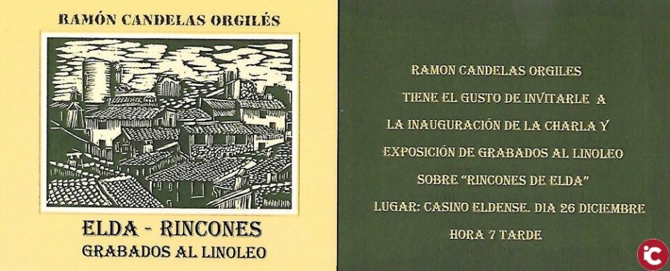 Rincones de Elda grabados en el Casino