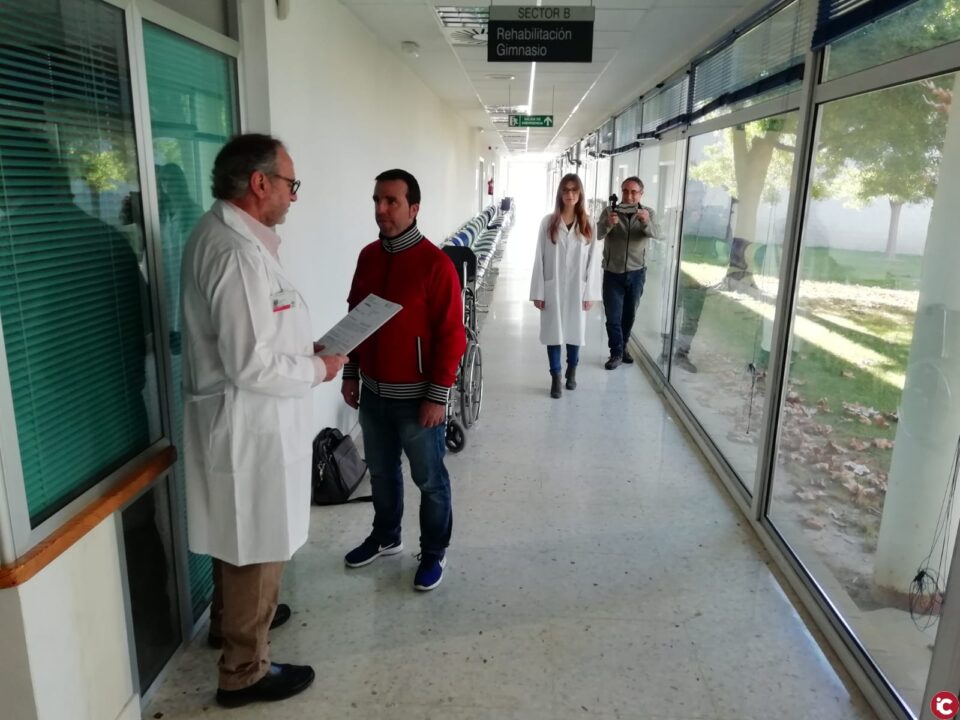 El Centro Sanitario Integrado de Villena se convirtió durante un par de horas en el plató de rodaje del cortometraje