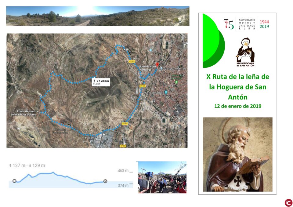 X Ruta de la Hoguera de San Antón (sábado 12) y Jornada de Puertas Abiertas en la Ermita (domingo 13)