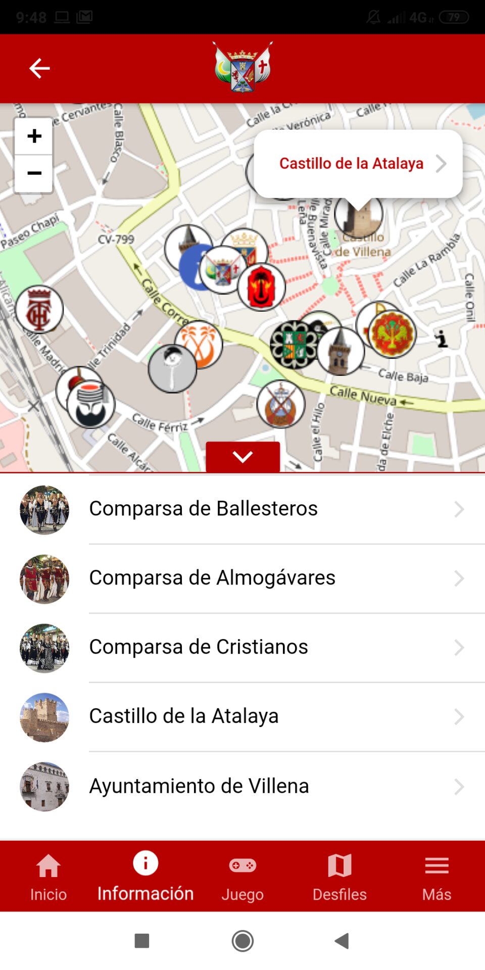 La App de los Moros y Cristianos de Villena