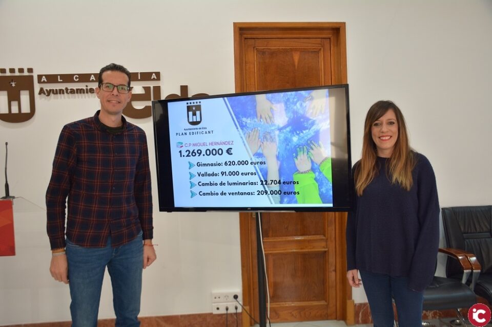 La conselleria de Educación autoriza al Ayuntamiento de Elda las reformas del Colegio Miguel Hernández incluidas en el Plan Edificant