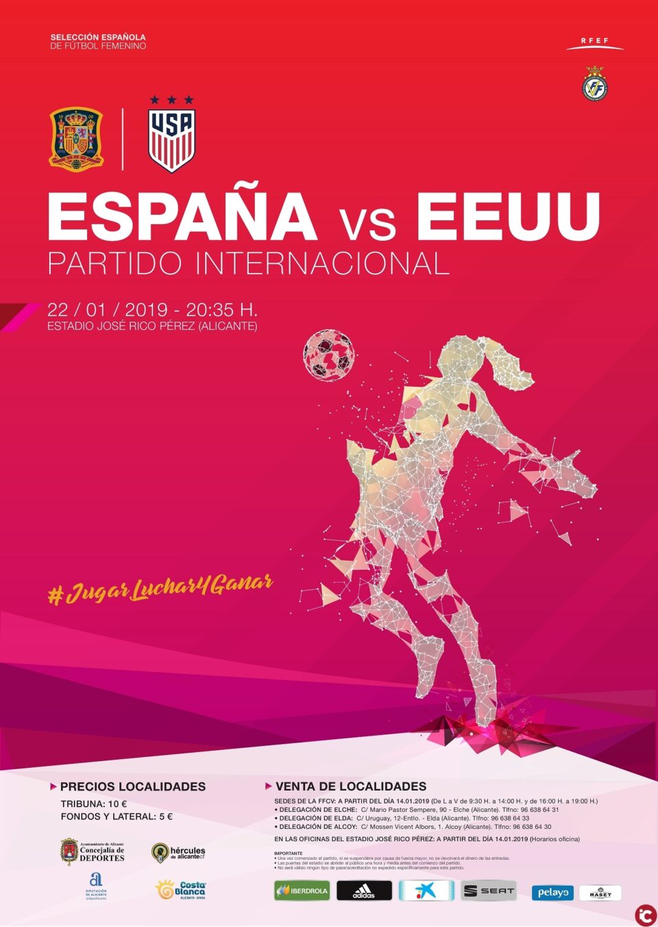 La Selección Española de Fútbol Femenino realizará un entrenamiento de puertas abiertas el lunes 21