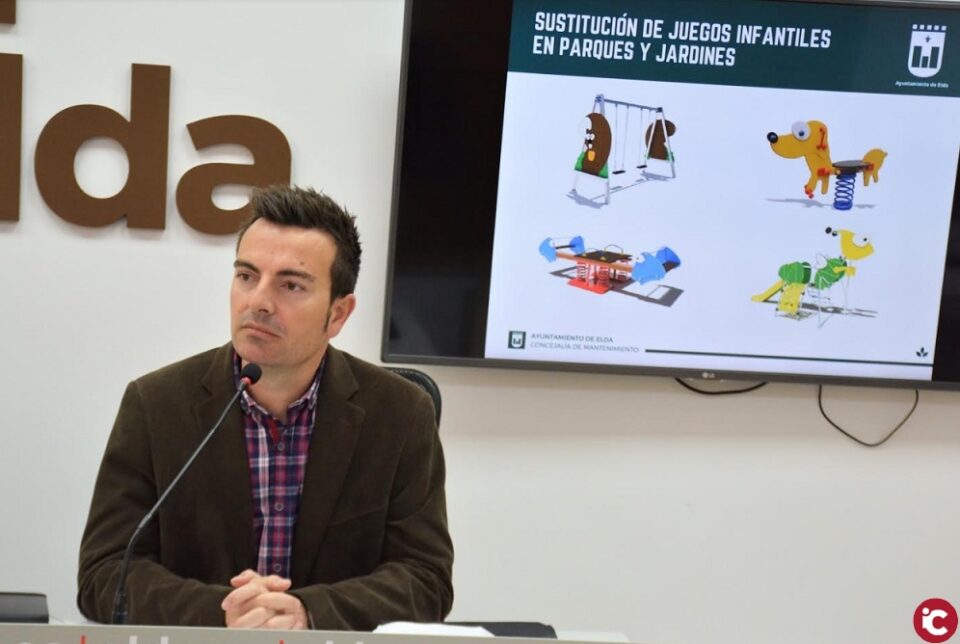 El Ayuntamiento de Elda destina 200.000 euros para la renovación de los juegos infantiles de nueve parques de la ciudad