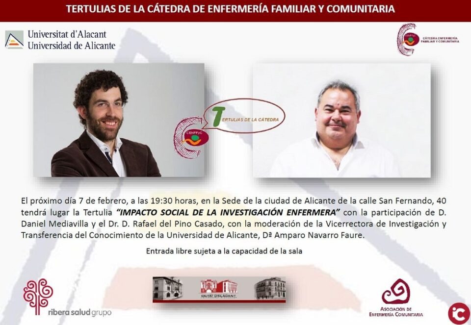 La Cátedra de Enfermería Familiar y Comunitaria debate sobre el "Impacto social de la investigación enfermera"