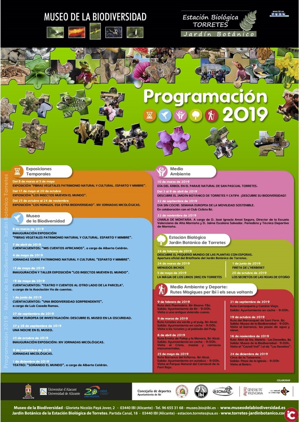 El Museo de la Biodiversidad de Ibi y el Jardín Botánico de Torretes programan sus actividades para este año