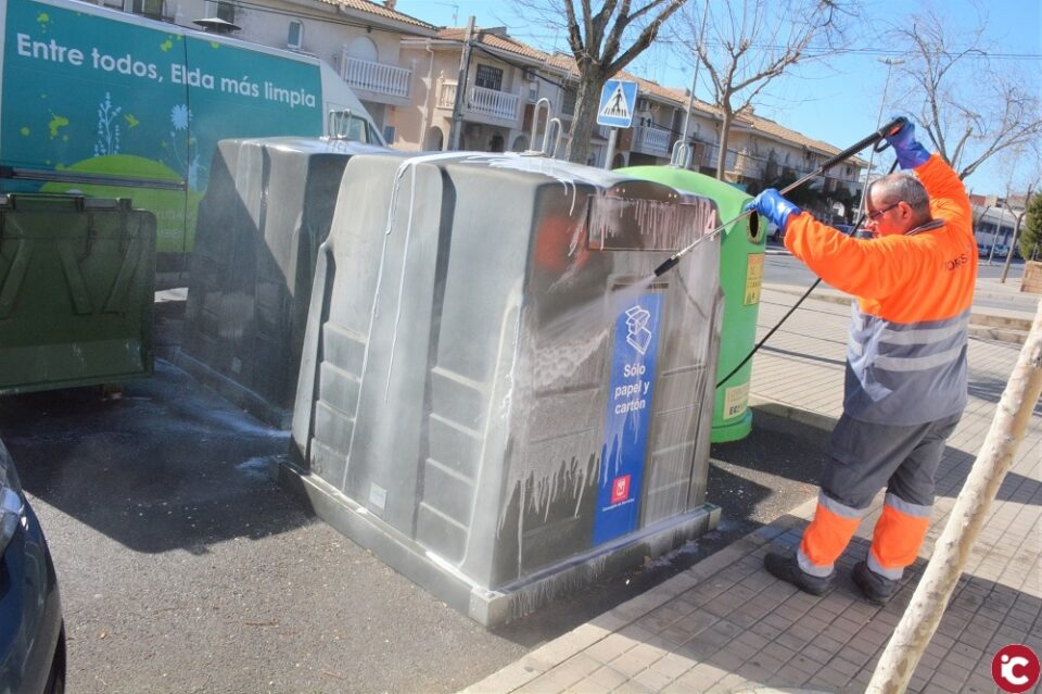 El Ayuntamiento de Elda retoma el plan especial de refuerzo de limpieza en los barrios