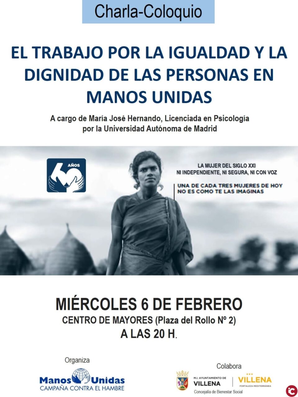 Charla de Manos Unidas en favor de la igualdad y dignidad