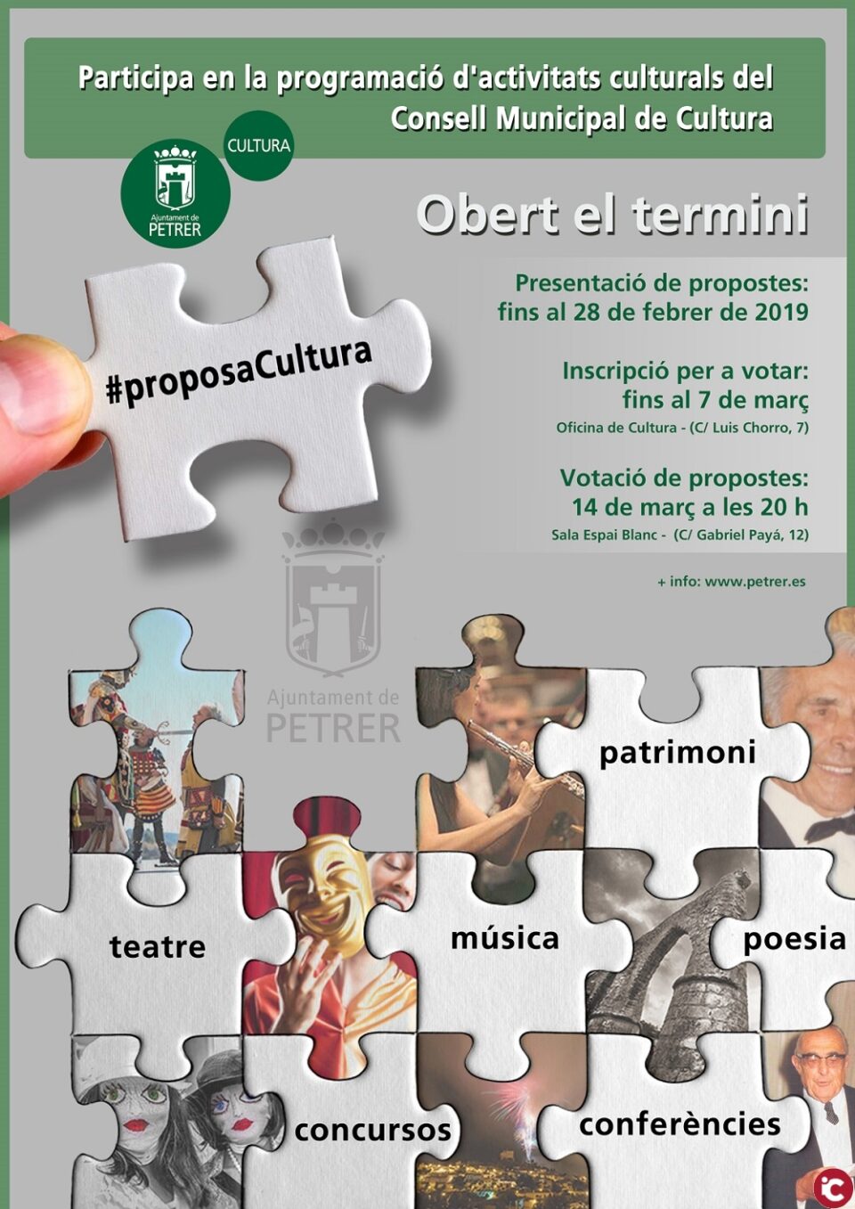 La nueva edición de Proposa Cultura contará con 4.000 euros de presupuesto