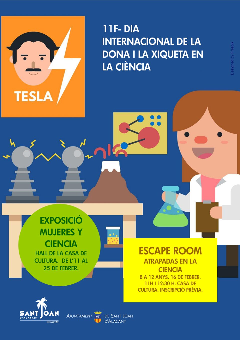 La concejalía de Igualdad se suma a la campaña del 11 de febrero. Día Internacional de la Mujer y la Niña en la Ciencia