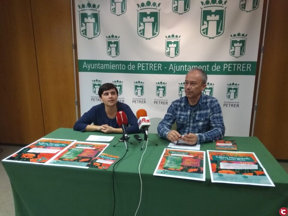 Programación de los Talleres Municipales de Petrer para 2019