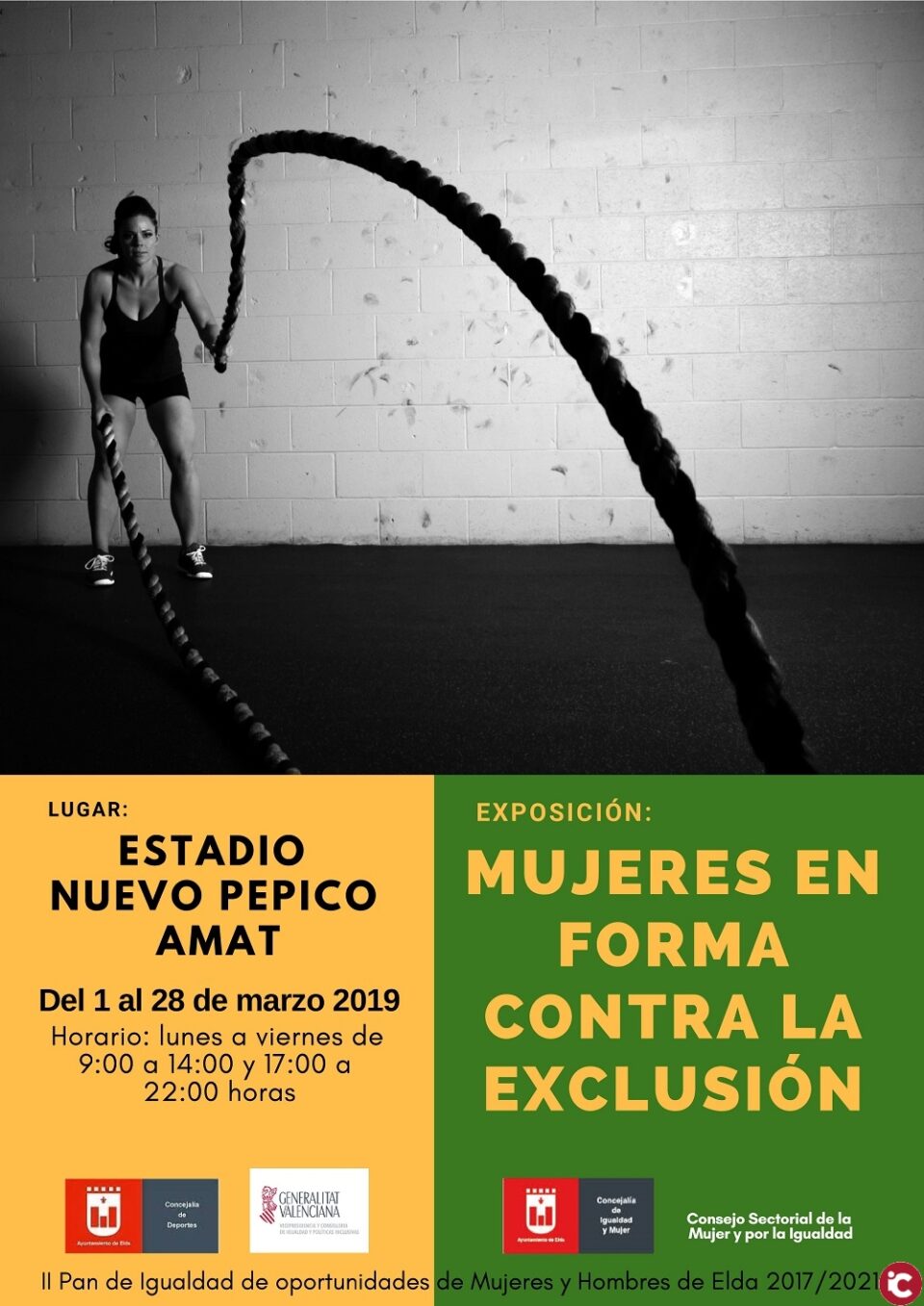 La Concejalía de Igualdad y Mujer organiza una exposición sobre las mujeres en el mundo del deporte