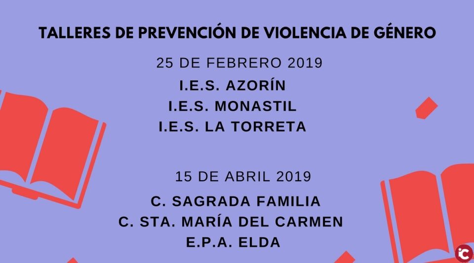 La Concejalía de Igualdad y Mujer ofrece talleres de prevención de violencia de género para alumnos de Bachillerato
