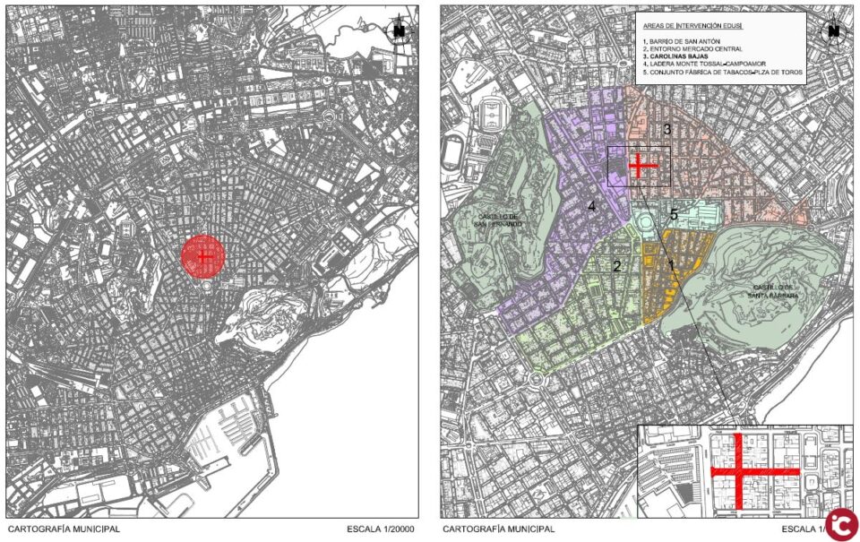 La EDUSI Alicante - Área Las Cigarreras impulsa el proyecto de mejora del viario en las calles General Aldave y Olozaga