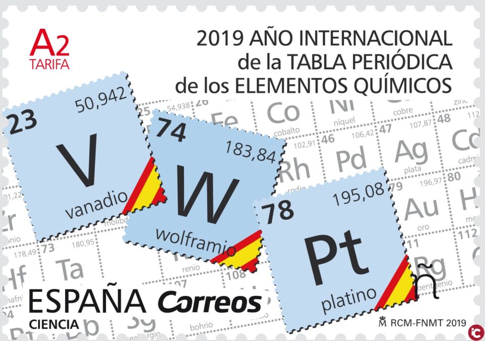 La Universidad de Alicante acoge la presentación del sello de Correos dedicado al Año Internacional de la Tabla Periódica de los Elementos