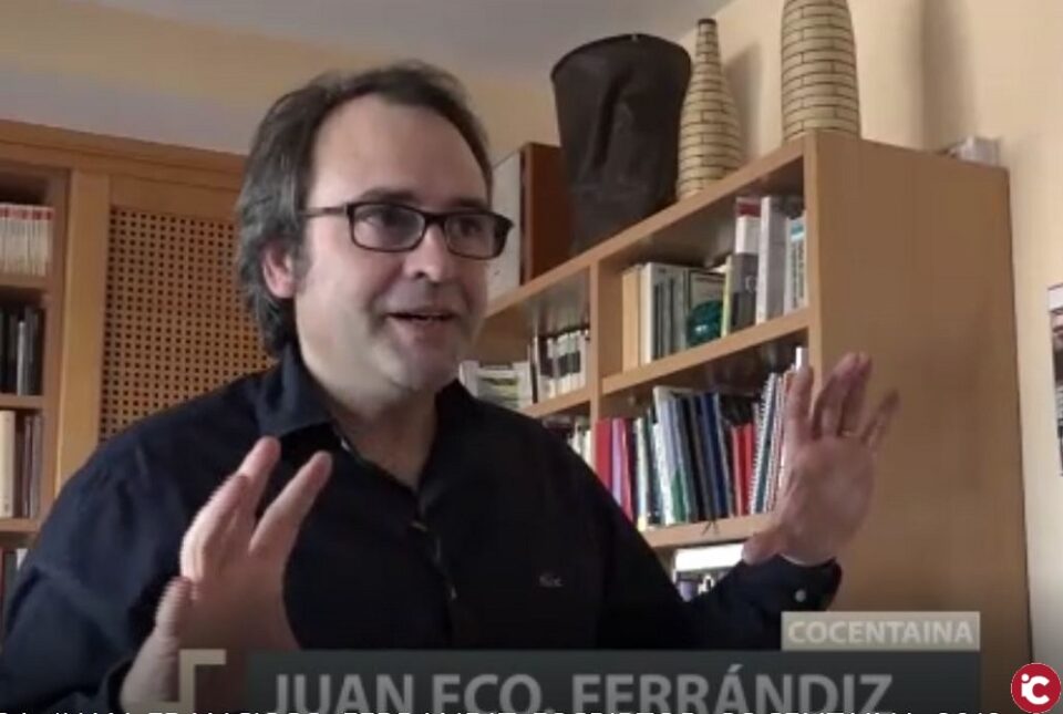 La escalera amb l'escriptor Juan Francisco Ferrándiz
