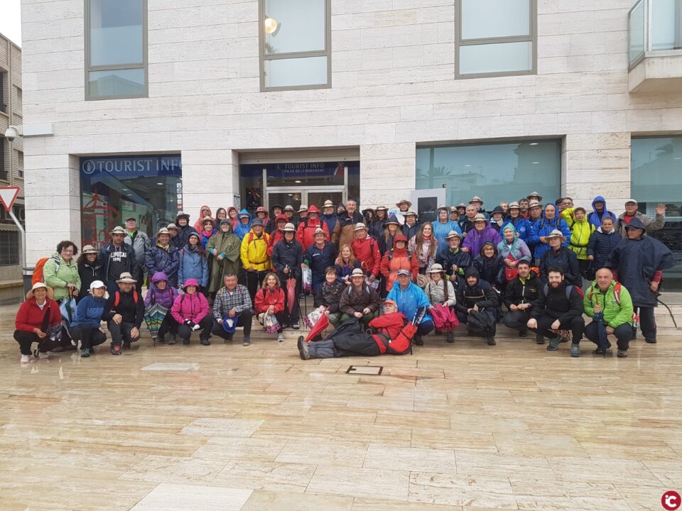 Amigos del Camino de Santiago de Villena participaron en la inauguración de la etapa desde Pilar de la Horadada a San Miguel de Salinas del Camino del sureste