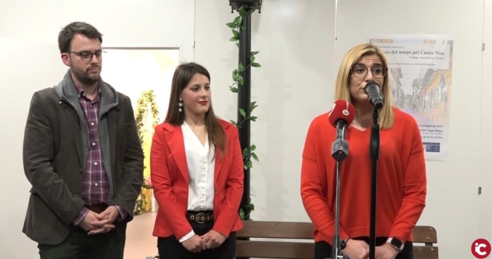 Inaugurada la exposición "El pas del temps pel Carrer Nou"