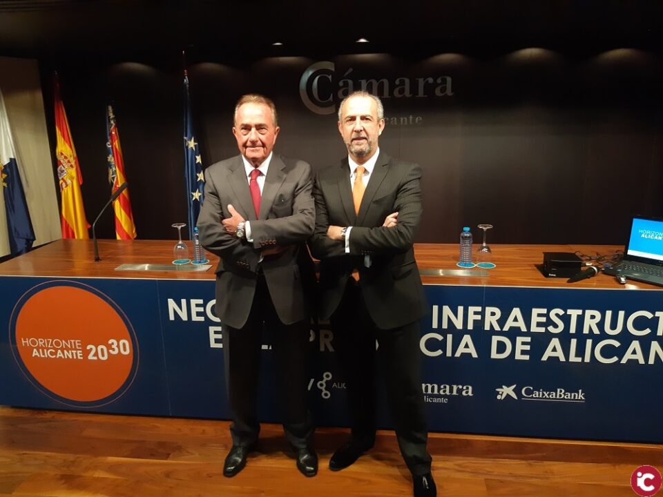 Cámara y CEV Alicante presentan un estudio y un decálogo de infraestructuras prioritarias e imprescindibles para la provincia