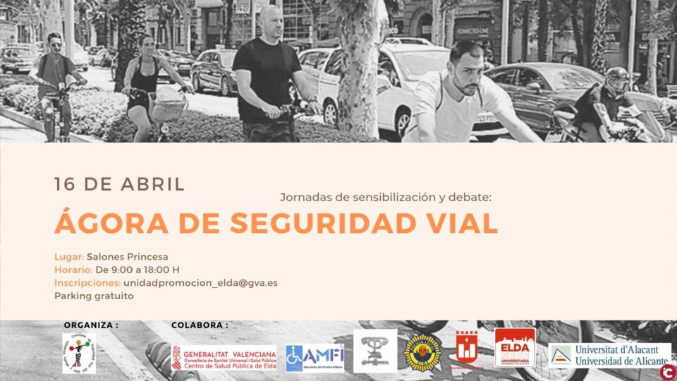Elda acogerá una Jornada de Sensibilización y Debate sobre la seguridad vial