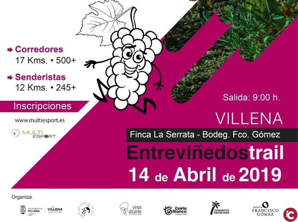 Carrera entre Viñedos entre las ruinas fenicias