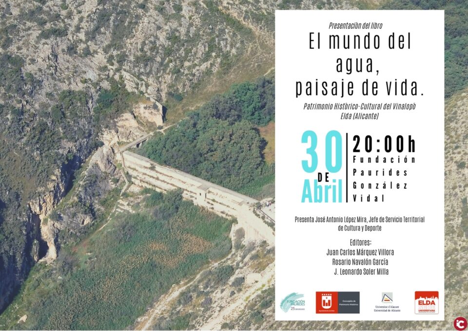 El Ayuntamiento recoge en un libro las conferencias del I Congreso de Patrimonio Histórico-Cultural del Vinalopó sobre el agua