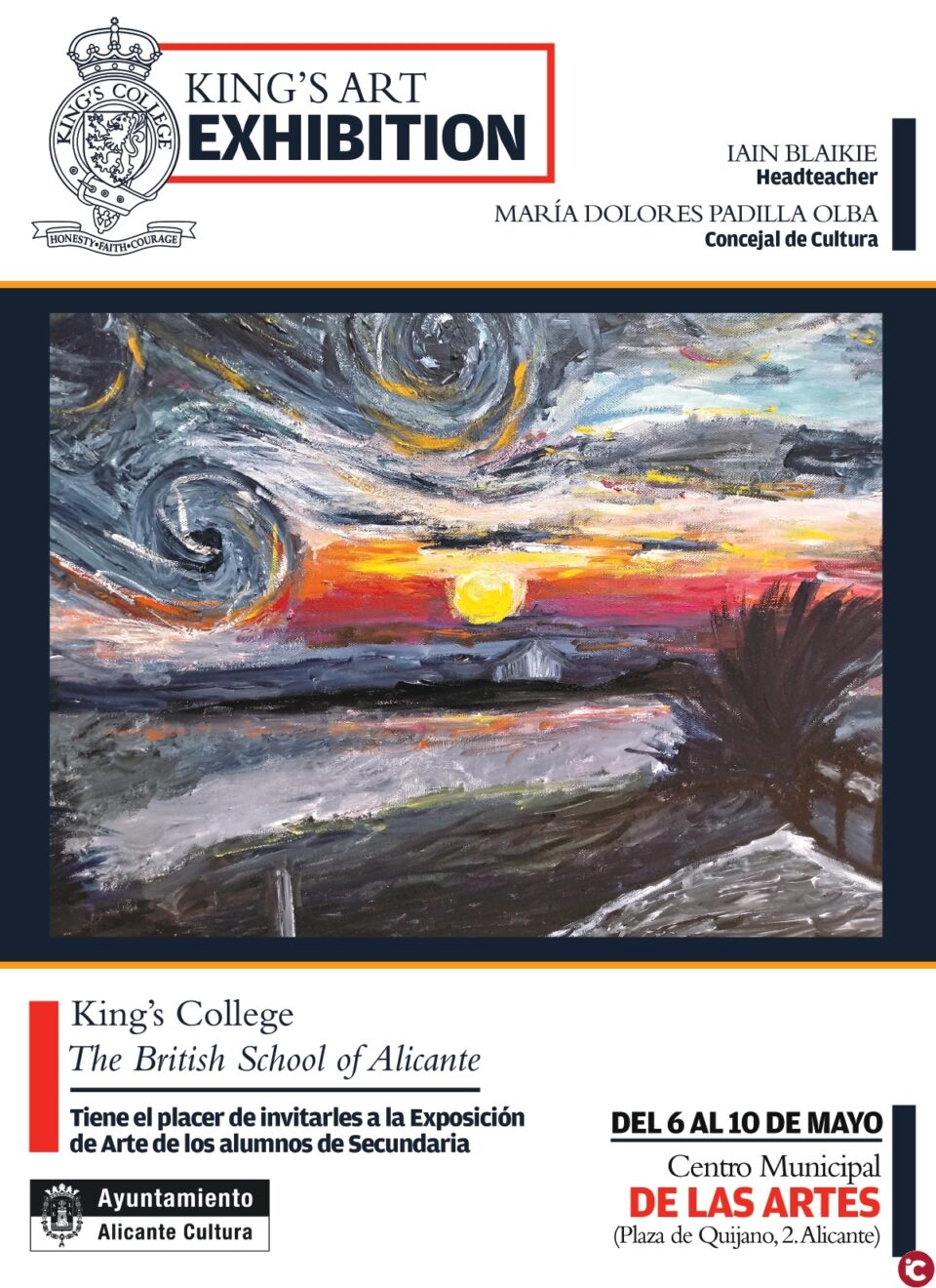 Estudiantes de secundaria de Kings College Alicante exhiben sus obras en el Centro Municipal de las Artes