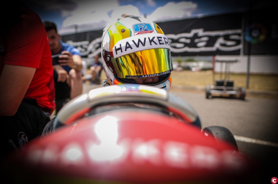 El piloto eldense Sandro Pérez marcha quinto del CEK alevín 2019