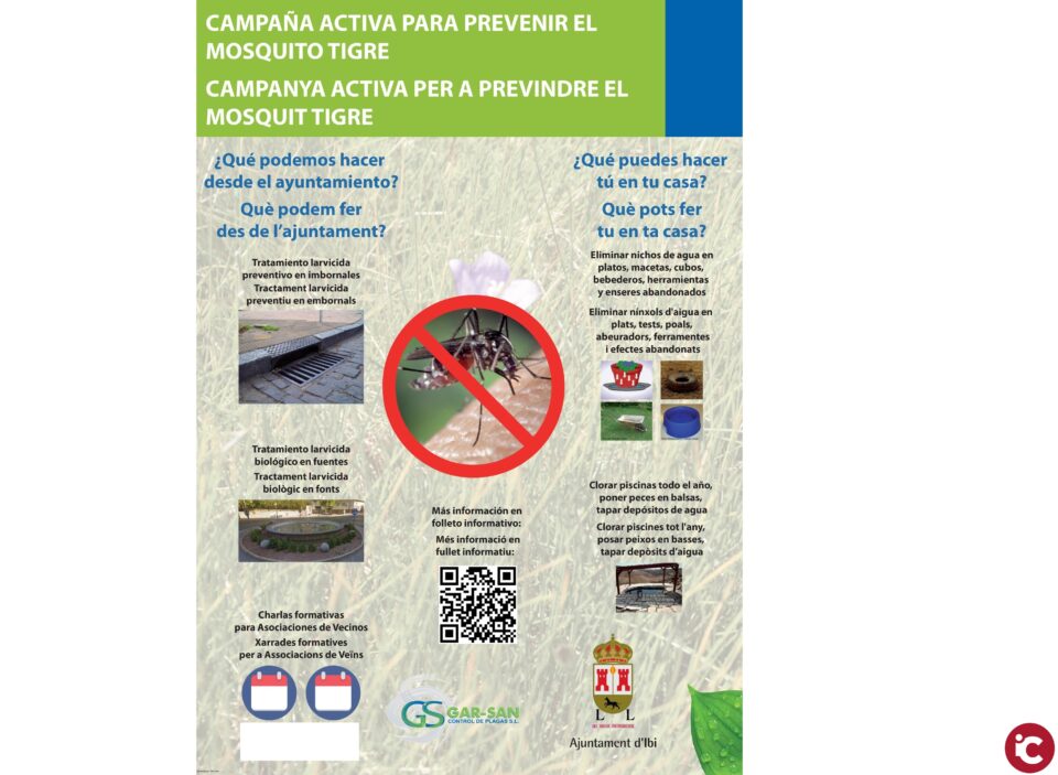 El Ayto de Ibi informa sobre los tratamientos preventivos que