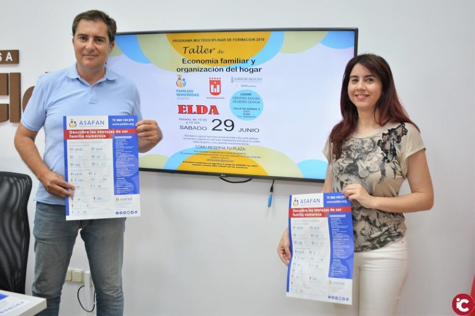 El Centro Social Severo Ochoa de Elda acoge un taller de economía familiar y organización del hogar para familias numerosas