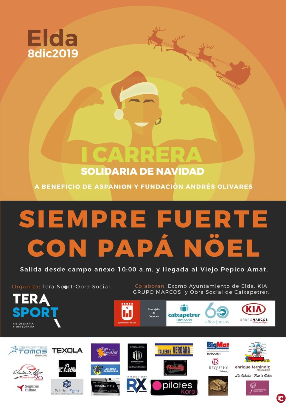 Cerca de 800 inscritos para la I Carrera Solidaria de Papá Noel del 8 de diciembre