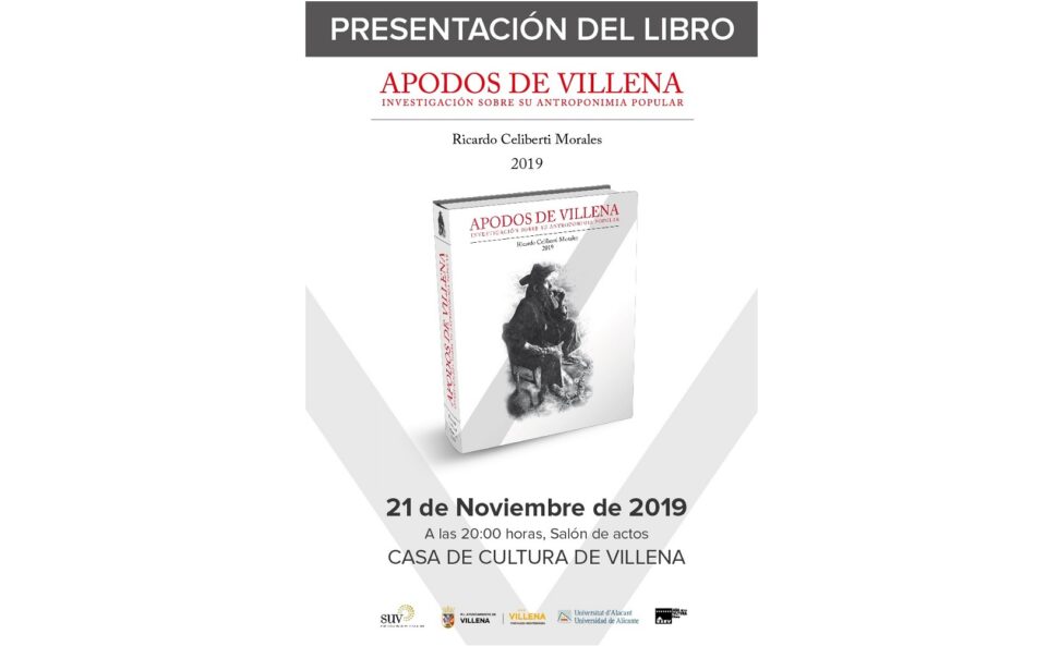 Villena presenta un libro donde se recogen más de 6.000 apodos