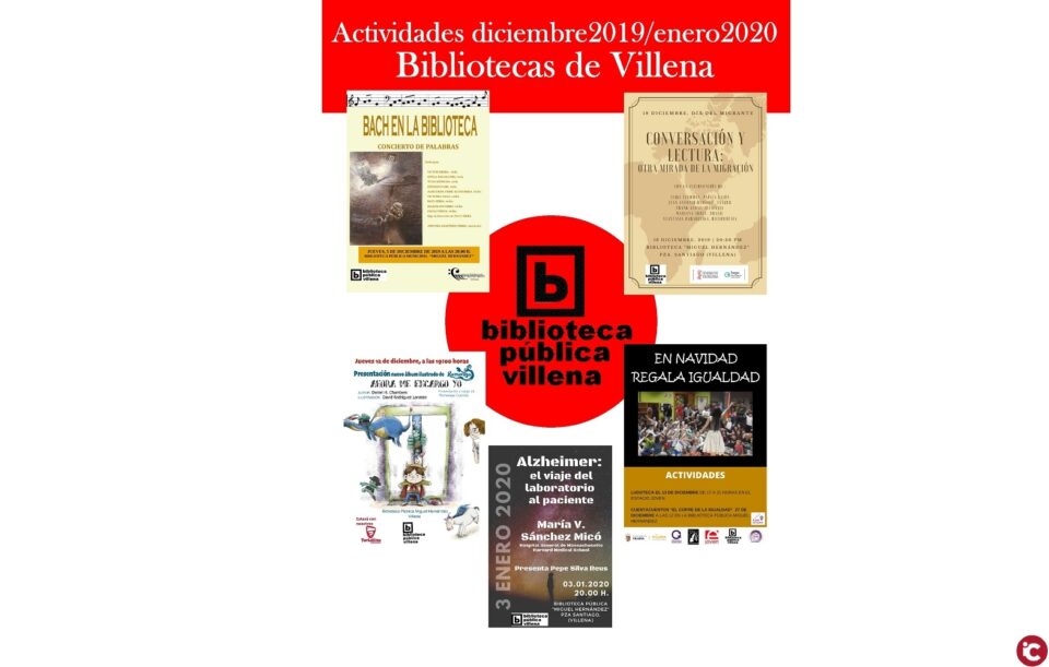 Diciembre de biblioteca: un puñado de actividades para disfrutar estos días en las Bibliotecas de Villena